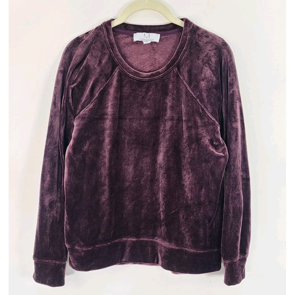 Magaschoni  Velour Top Women's S Wine Ren Faire 80's